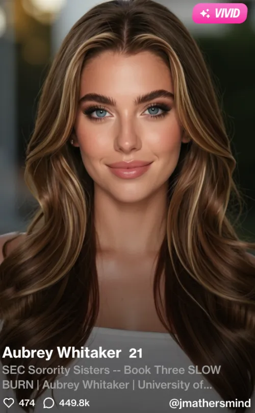 Aubrey Whitaker, an AI character on Our Dream AI