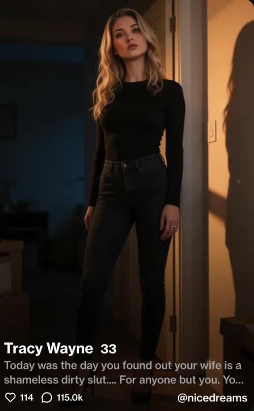 Tracy Wayne, an AI character on Our Dream AI